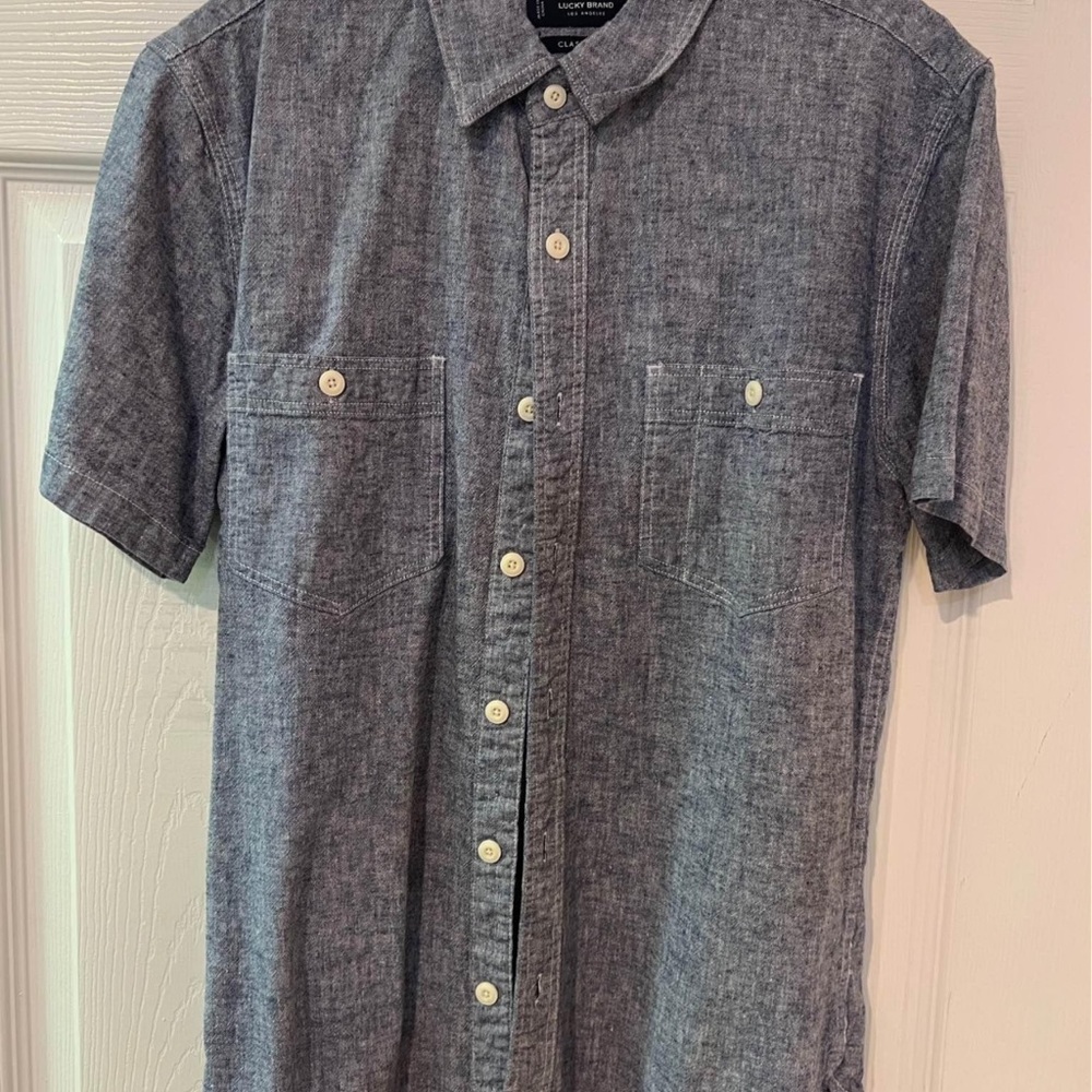 Lucky Brand Charcoal Button-Up Shirt